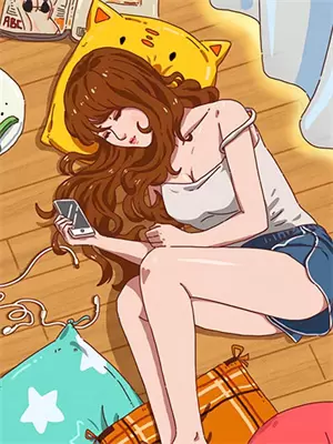 色彩画生长的植物