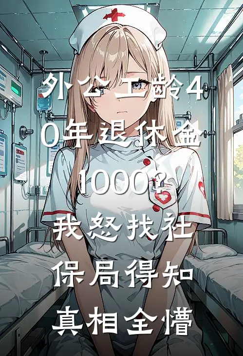 外公工龄40年退休金1000？我怒找社保局，得知真相全懵